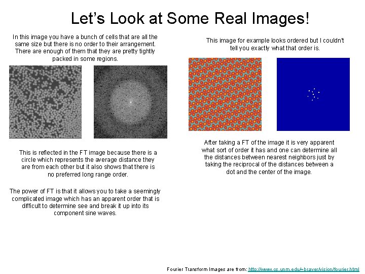 Let’s Look at Some Real Images! In this image you have a bunch of