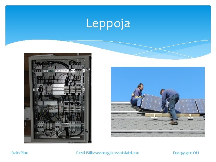 Leppoja Rein Pinn Eesti Päikeseenergia Assotsiatsioon Energogen OÜ 