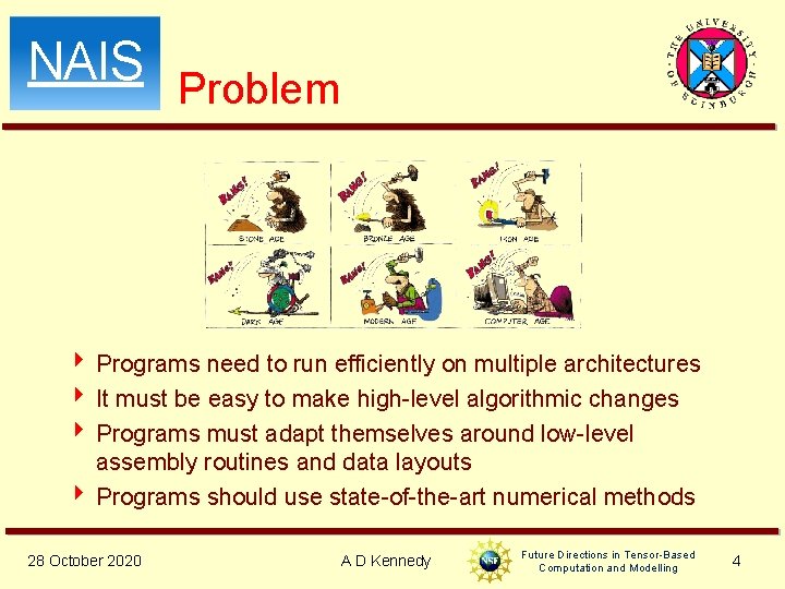 NAIS Problem 4 Programs need to run efficiently on multiple architectures 4 It must NAIS Problem 4 Programs need to run efficiently on multiple architectures 4 It must
