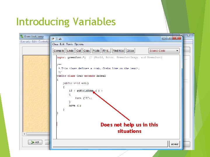 Introducing Variables Does not help us in this situations 