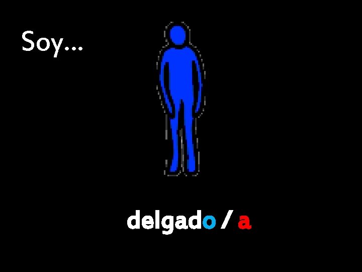 Soy… delgado / a 