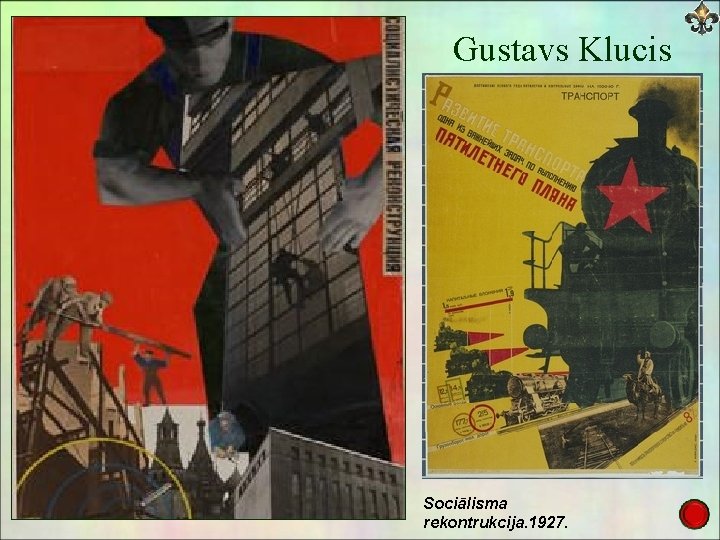 Gustavs Klucis Sociālisma rekontrukcija. 1927. 