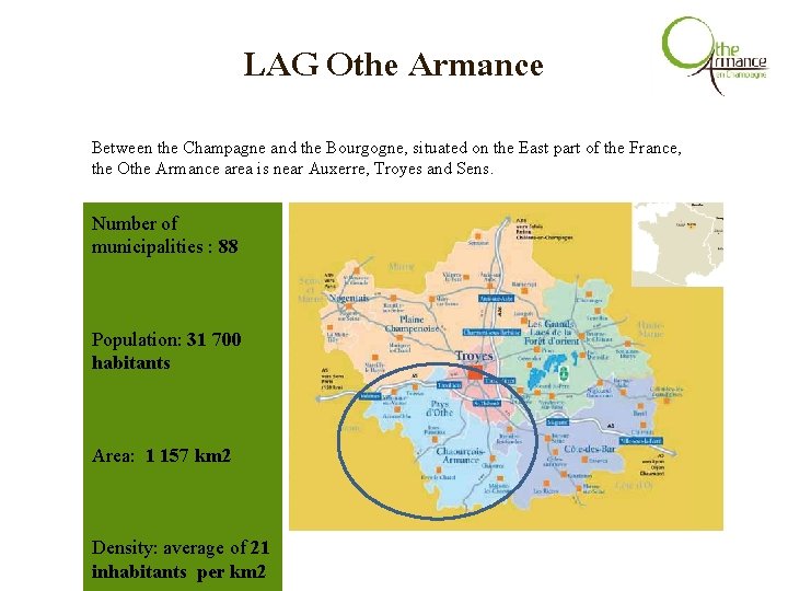 LAG Othe Armance Between the Champagne and the Bourgogne, situated on the East part