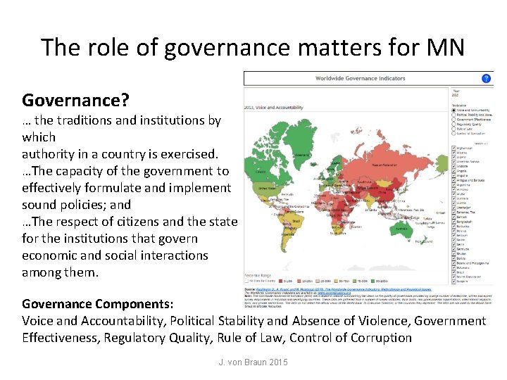 The role of governance matters for MN Governance? … the traditions and institutions by The role of governance matters for MN Governance? … the traditions and institutions by