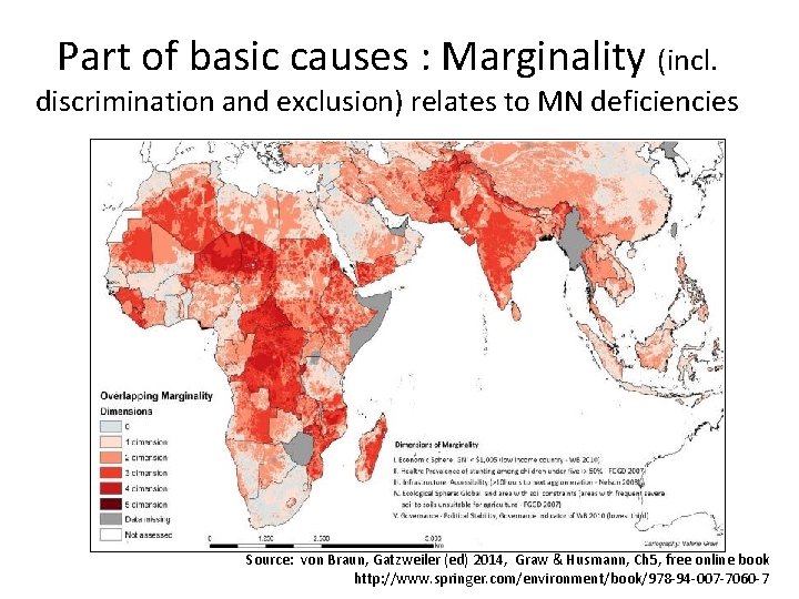 Part of basic causes : Marginality (incl. discrimination and exclusion) relates to MN deficiencies Part of basic causes : Marginality (incl. discrimination and exclusion) relates to MN deficiencies