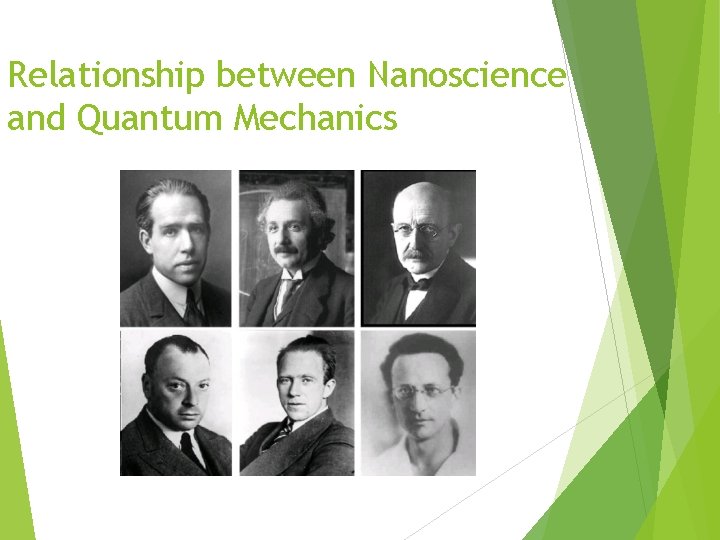 Relationship between Nanoscience and Quantum Mechanics 