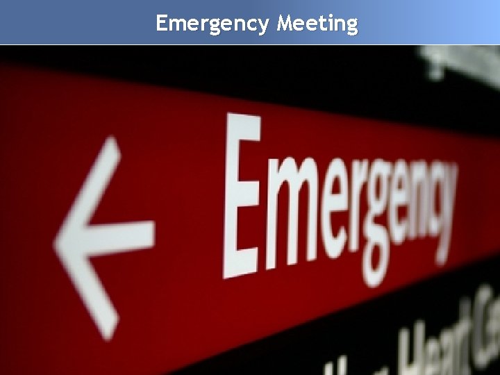 Emergency Meeting www. univision. com 