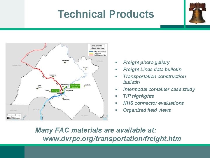 Technical Products § § § § Freight photo gallery Freight Lines data bulletin Transportation