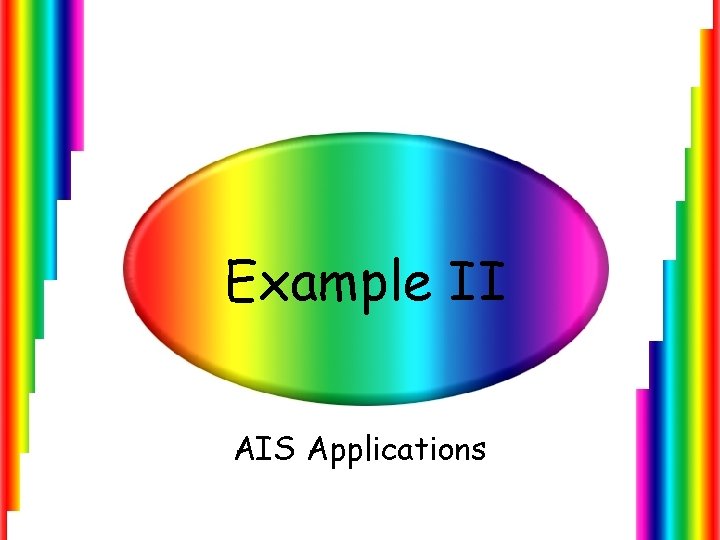 Example II AIS Applications 