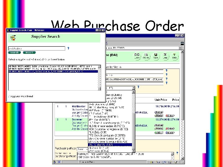 Web Purchase Order 