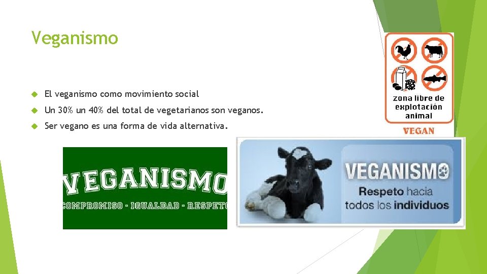 Veganismo El veganismo como movimiento social Un 30% un 40% del total de vegetarianos