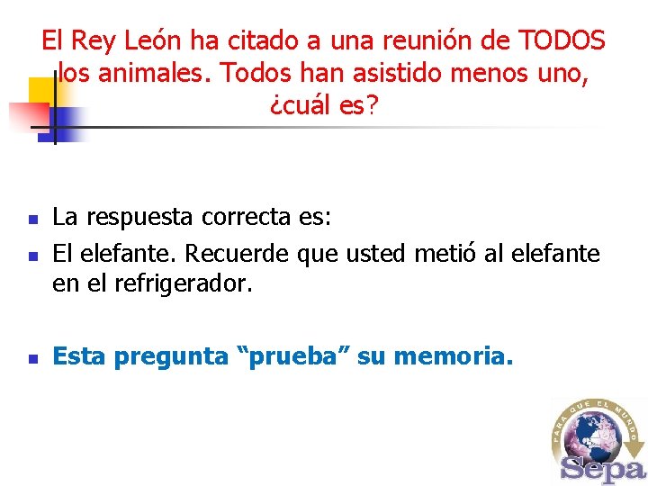 El Rey León ha citado a una reunión de TODOS los animales. Todos han