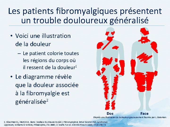 Les patients fibromyalgiques présentent un trouble douloureux généralisé • Voici une illustration de la