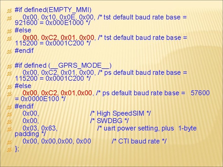  #if defined(EMPTY_MMI) 0 x 00, 0 x 10, 0 x 0 E, 0