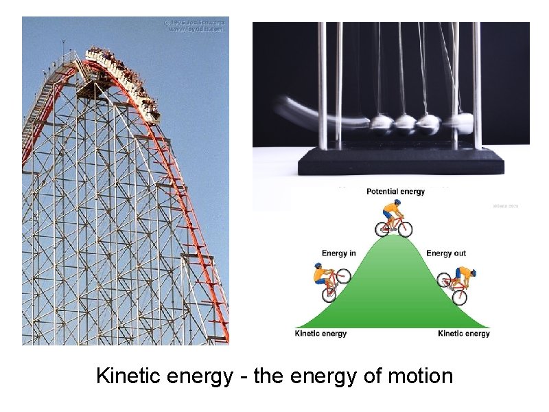 Kinetic energy - the energy of motion 