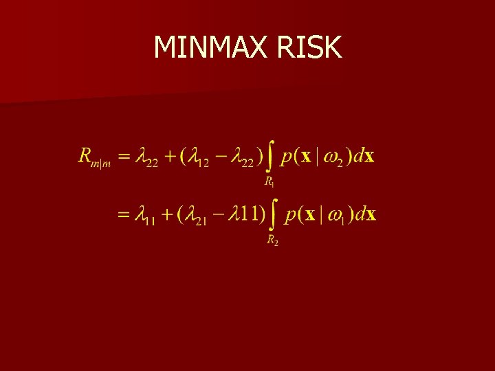 MINMAX RISK 