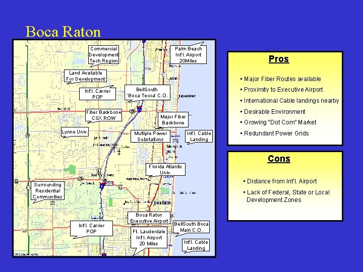 Boca Raton Commercial Development Tech Region Palm Beach Int’l. Airport 20 Miles Land Available