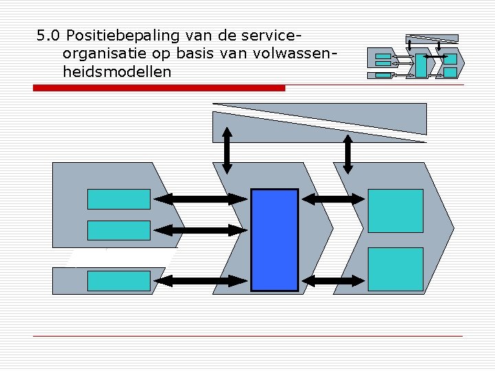 5. 0 Positiebepaling van de serviceorganisatie op basis van volwassenheidsmodellen 