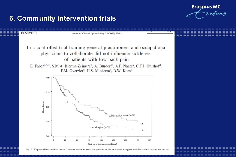 6. Community intervention trials 