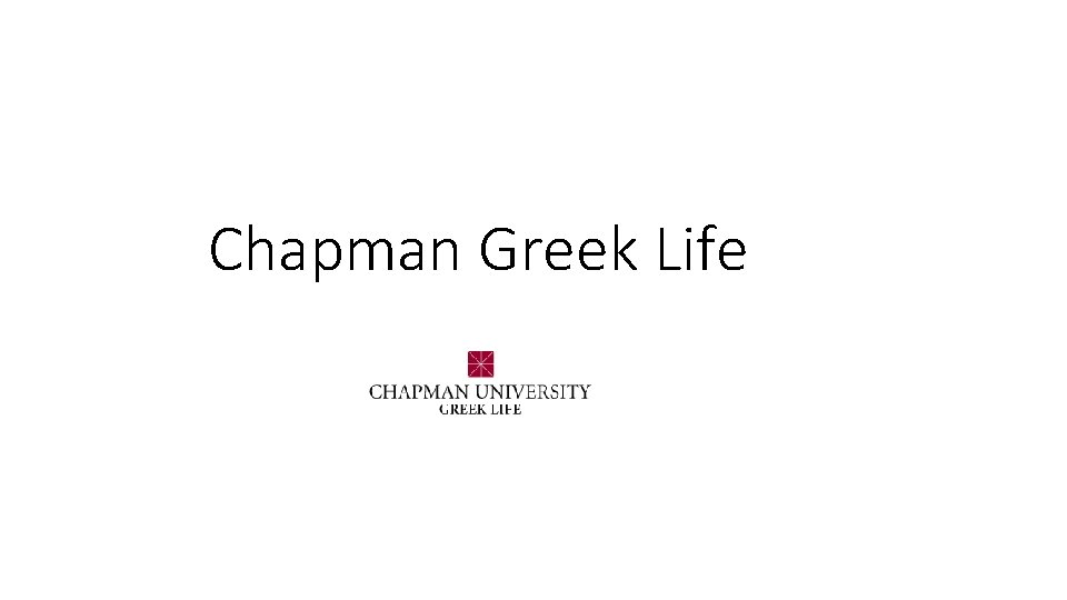 Chapman Greek Life 