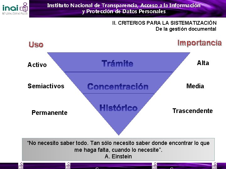 Instituto Nacional de Transparencia, Acceso a la Información y Protección de Datos Personales II.