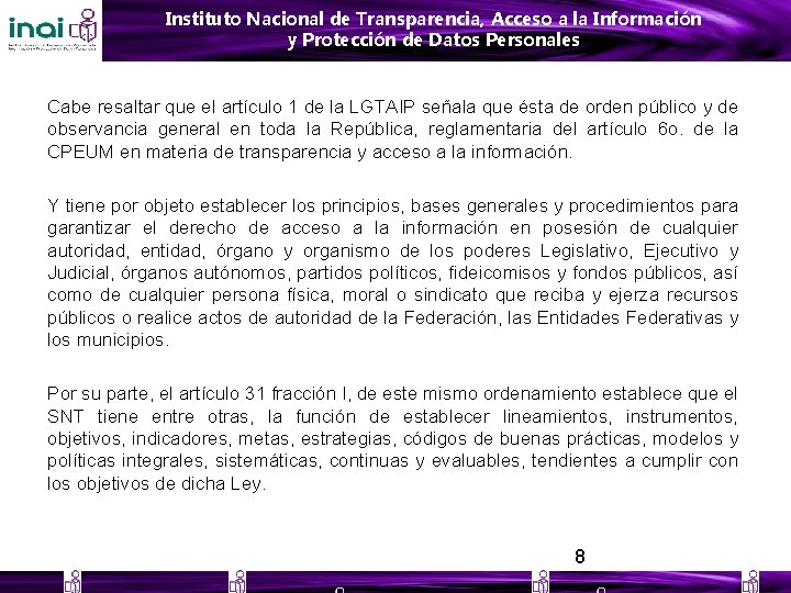 Instituto Nacional de Transparencia, Acceso a la Información y Protección de Datos Personales Cabe