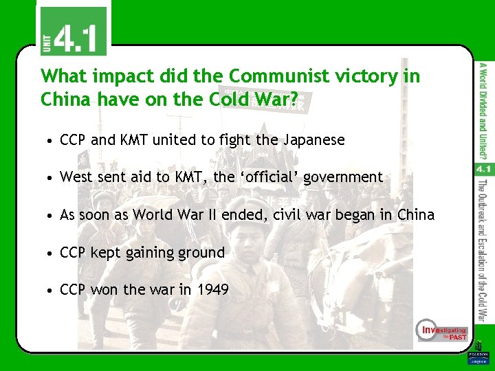 What impact did the Communist victory in China have on the Cold War? • What impact did the Communist victory in China have on the Cold War? •