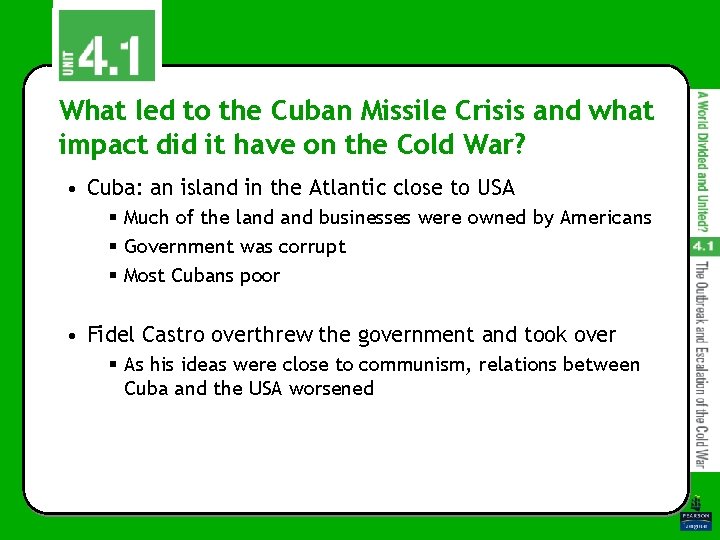 What led to the Cuban Missile Crisis and what impact did it have on What led to the Cuban Missile Crisis and what impact did it have on
