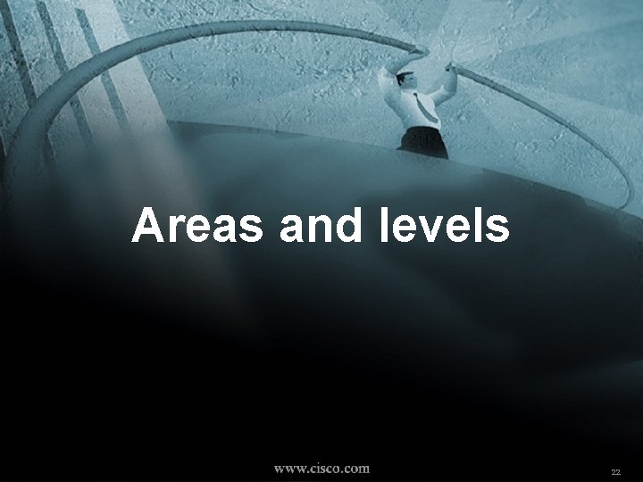 Areas and levels NW’ 2000 Paris © 2000, Cisco Systems, Inc. 22 