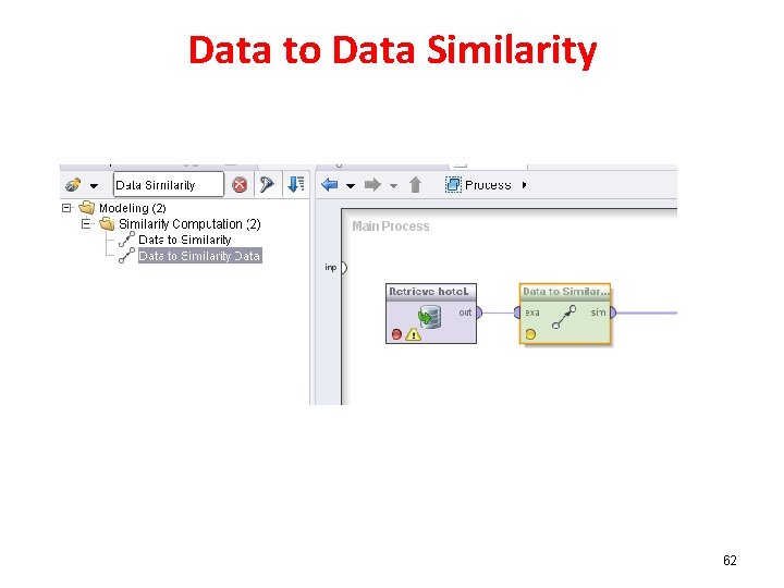 Data to Data Similarity 62 Data to Data Similarity 62