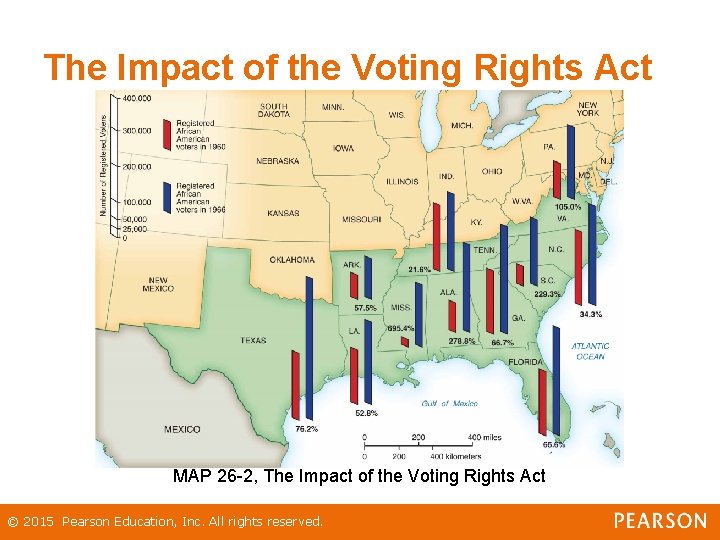 The Impact of the Voting Rights Act MAP 26 -2, The Impact of the