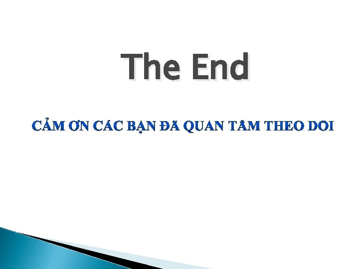 The End 