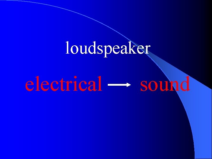 loudspeaker electrical sound 