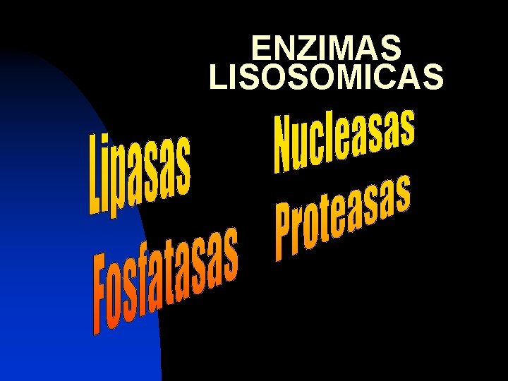 ENZIMAS LISOSOMICAS 