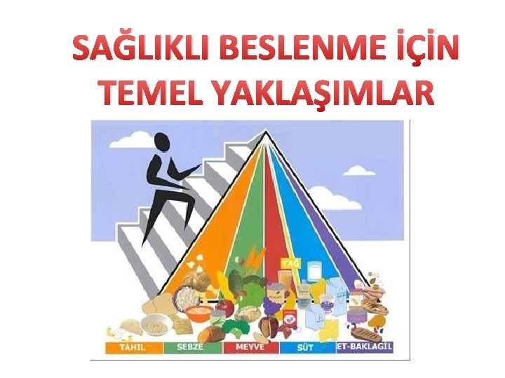 SAĞLIKLI BESLENME İÇİN TEMEL YAKLAŞIMLAR 