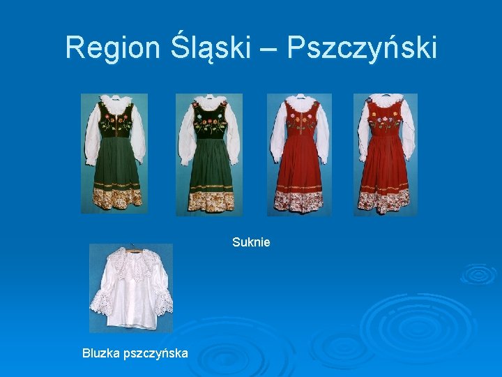 Region Śląski – Pszczyński Suknie Bluzka pszczyńska 