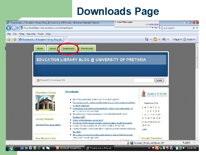 Downloads Page 
