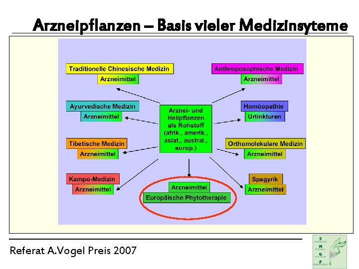 Arzneipflanzen – Basis vieler Medizinsyteme Referat A. Vogel Preis 2007 