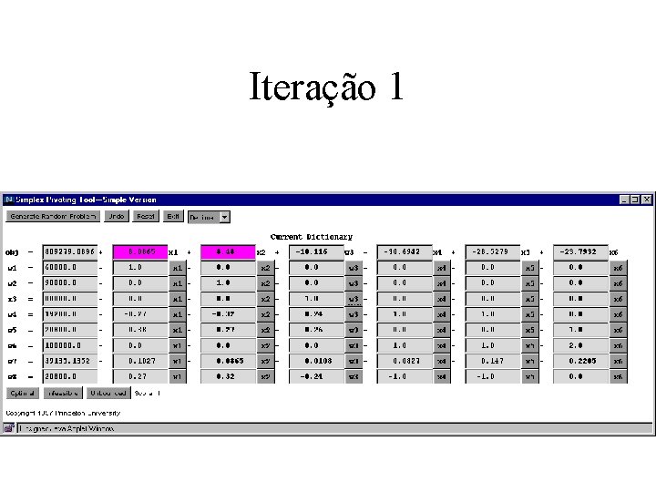 Iteração 1 