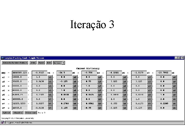 Iteração 3 Iteração 3