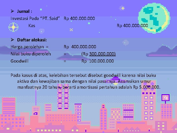 Ø Jurnal : Investasi Pada “PT. Said” Rp 400. 000 Kas Rp 400. 000