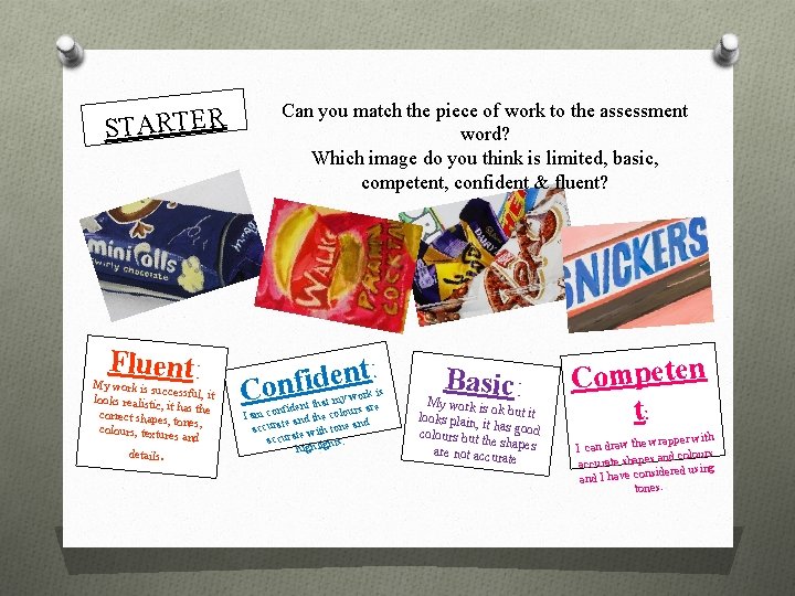 STARTER Fluent: My work is su ccessful, it looks realistic, it has the correct