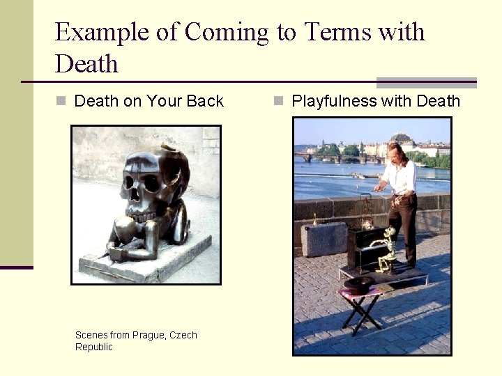 Example of Coming to Terms with Death n Death on Your Back Scenes from Example of Coming to Terms with Death n Death on Your Back Scenes from