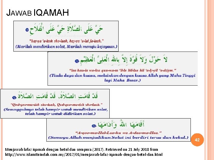 Cara Jawab Azan Dan Iqamah