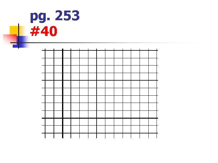 pg. 253 #40 pg. 253 #40
