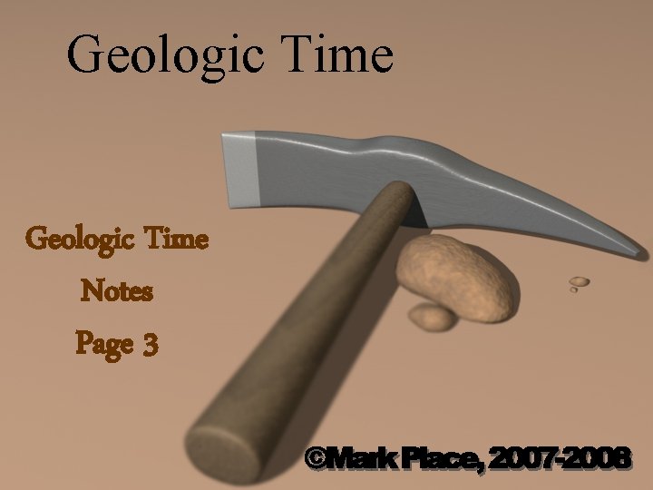 Geologic Time Notes Page 3 