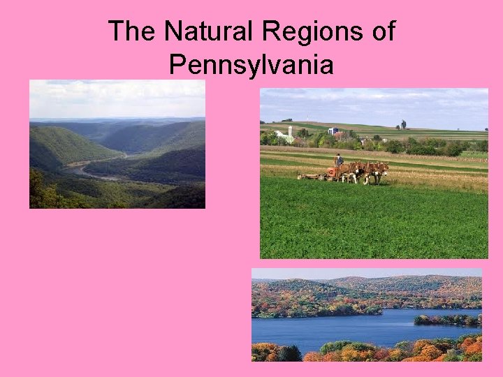 The Natural Regions of Pennsylvania 