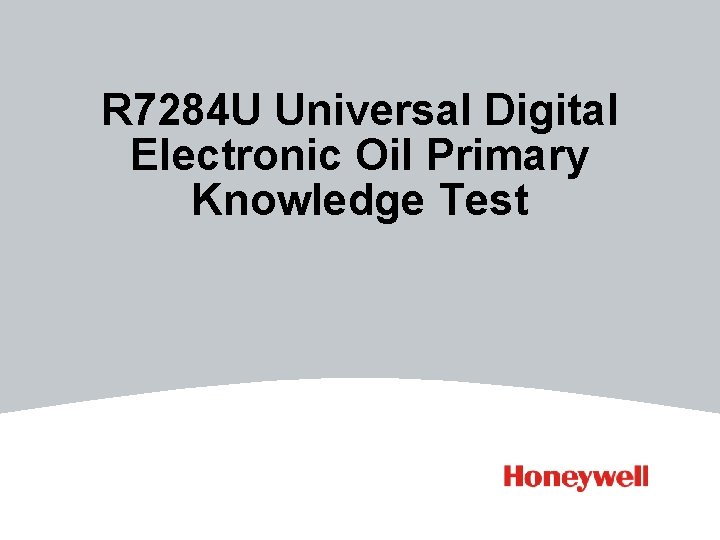 R 7284 U Universal Digital Electronic Oil Primary Knowledge Test 