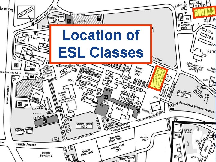 Location of ESL Classes Location of ESL Classes