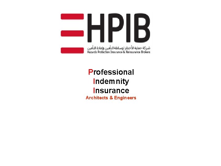 Professional Indemnity Insurance Architects & Engineers 